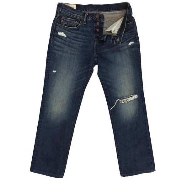 Vintage Abercrombie & Fitch Men's Classic Straight Jeans 31x30 – Y2K Medium Wash - Picture 2 of 10